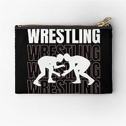 Grapple Galore: Wrestling Zipper Pouch