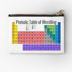 Periodic Table of Wrestling Zipper Pouch