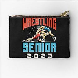 Wrestling Senior 2023 Zipper Pouch