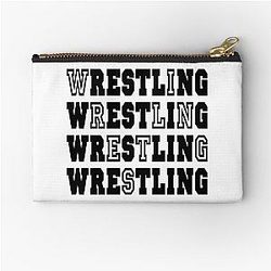 Wrestling WORD Zipper Pouch