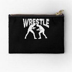 Wrestle funny wrestling fan wrestler lover Zipper Pouch