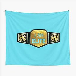 Wrestling Belt I Am Elite Choose Background Color Tapestry