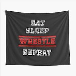 Wrestling Vintage T-Shirt Tapestry