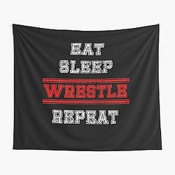 Wrestling Wrestler Tapestry