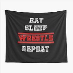 Wrestling Wrestler Tapestry