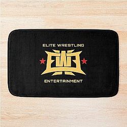 Elite Wrestling Entertainment T-ShirtGolden EWE Elite Elite Wrestling Entertainment Bath Mat