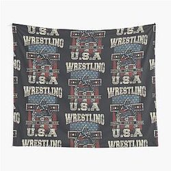 USA Wrestling - Strength - Courage - Honor - For Youth and Men Tapestry