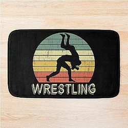 Retro Wrestling Shirt For Amateur Or Professional Wrestler "Back throw" T-shirt Design Wrestling Bath Mat