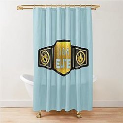 Wrestling Belt I Am Elite Choose Background Color Shower Curtain