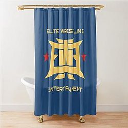 Elite Wrestling Entertainment T-ShirtGolden EWE Elite Elite Wrestling Entertainment Shower Curtain