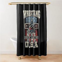 USA Wrestling - Strength Shower Curtain