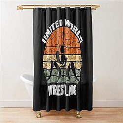 united world wrestling Shower Curtain