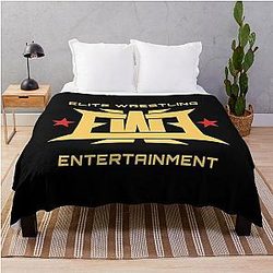 Elite Wrestling Entertainment T-ShirtGolden EWE Elite Elite Wrestling Entertainment Throw Blanket
