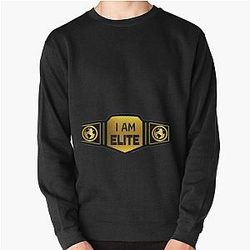 Wrestling Belt I Am Elite Choose Background Color Pullover Sweatshirt