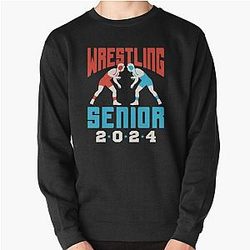Wrestling Senior 2024 Pullover Sweatshirt