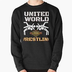 united world wrestling  masks  Pullover Sweatshirt