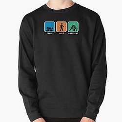 Crawl Walk Wrestle Shirt Funny Wrestling Tee Gift Pullover Sweatshirt