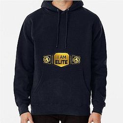 Wrestling Belt I Am Elite Choose Background Color Pullover Hoodie