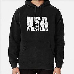 USA Wrestling Men's Wrestling Team American Wrestler Gear Pullover Hoodie