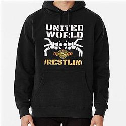 united world wrestling  masks  Pullover Hoodie