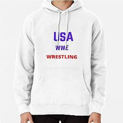 usa wwe wrestling  Pullover Hoodie