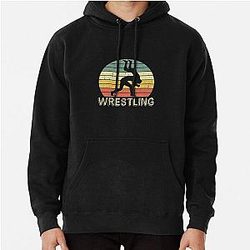 Retro Wrestling Shirt For Amateur Or Professional Wrestler "Back throw" T-shirt Design Wrestling Pullover Hoodie