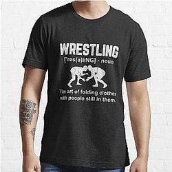 Wrestling Definition, Vintage Wrestling Wrestle Men, Basic Novelty, Graphics Female, Trending Now Essential T-Shirt