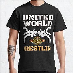united world wrestling  masks  Classic T-Shirt