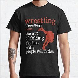 wrestling coach student wrestling lover wrestling Classic T-Shirt