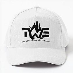The Wrestling Enthusiast Logo Black Baseball Cap