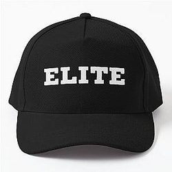 Elite bold white text design on a black T-shirt and sticker perfect for Georgia football game day.  Baseball Cap