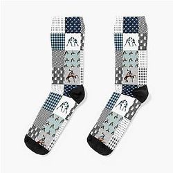Wrestling Sport Checkered Pattern  Socks