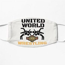 of  united world wrestling sticker  Flat Mask