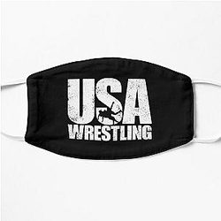 USA Wrestling Men's Wrestling Team American Wrestler Gear Flat Mask