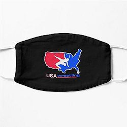 USA WRESTLING LOGO Flat Mask