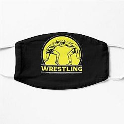 Wrestling Martial Arts Wrestler Wrestle Hobby Flat Mask