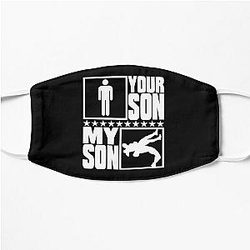 Wrestling Parents Gift - Your Son vs My Son Flat Mask