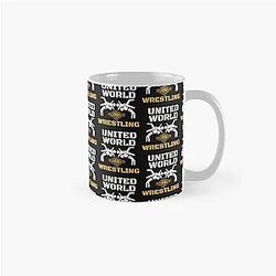 united world wrestling  masks  Classic Mug