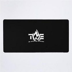 The Wrestling Enthusiast Logo White Desk Mat