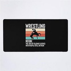 Wrestling Folding Clothes With People Still in Them Desk Mat
