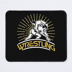 Wrestling Wrestler Wrestle Hobby Martial Arts Mouse Pad