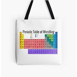 Periodic Table of Wrestling All Over Print Tote Bag