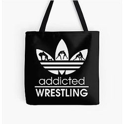 Wrestling addicted All Over Print Tote Bag