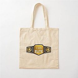 Wrestling Belt I Am Elite Choose Background Color Cotton Tote Bag