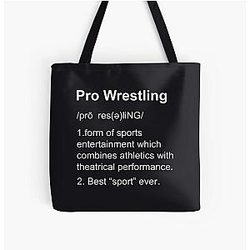 Pro wrestling All Over Print Tote Bag