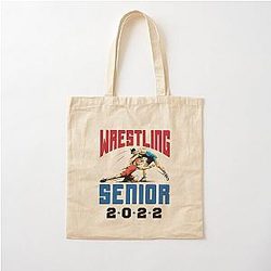 Wrestling Senior 2022 Wrestler Cotton Tote Bag