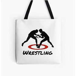 Wrestling All Over Print Tote Bag