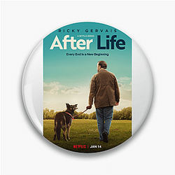After Life stars Ricky Gervais as Tony Johnson After Life Pins