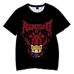 Aggretsuko T-shirt - Summer Short Sleeve Aggretsuko T-shirt