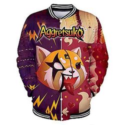 Aggretsuko Jacket - Long Sleeve Streetwear Fashion Clothes
